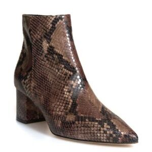 L’AGENCE Jeanne Bootie in Brown Snake